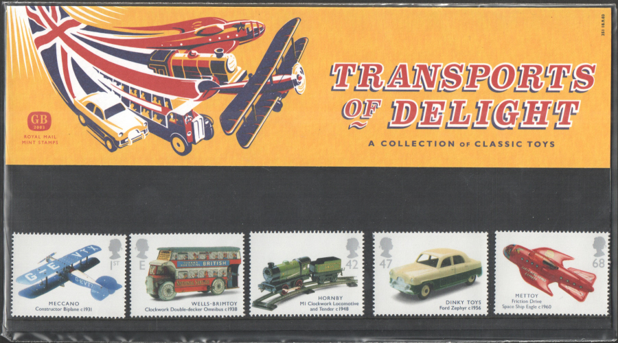 (image for) 2003 Transport Toys Royal Mail Presentation Pack 351